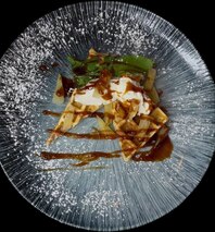 Венские вафли с ананасом и кремом чиз